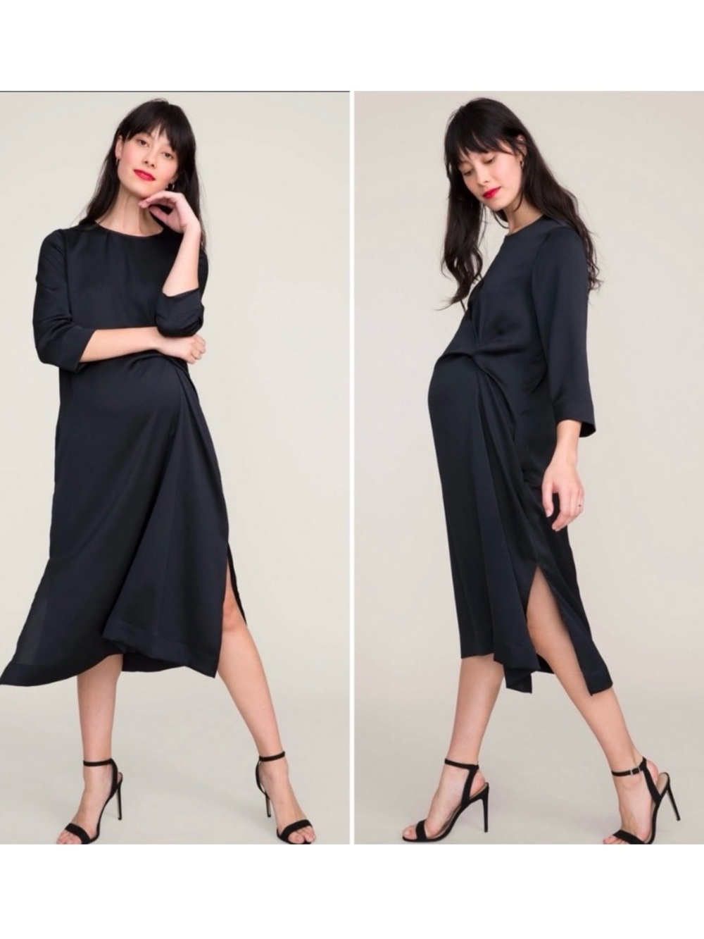 Hatch maternity lauren midi dress